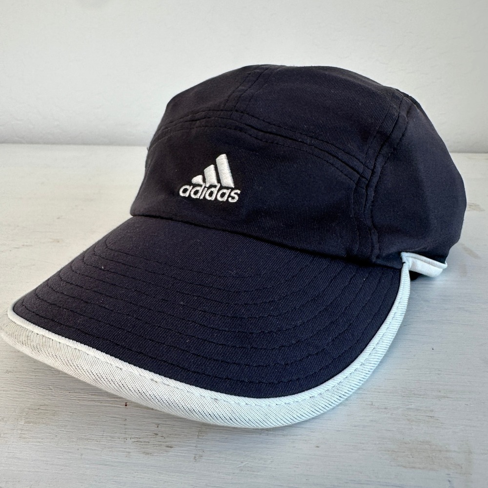 Adidas Hat Unisex OSFM Climalite Black White Embroidered Logo Performance Sport